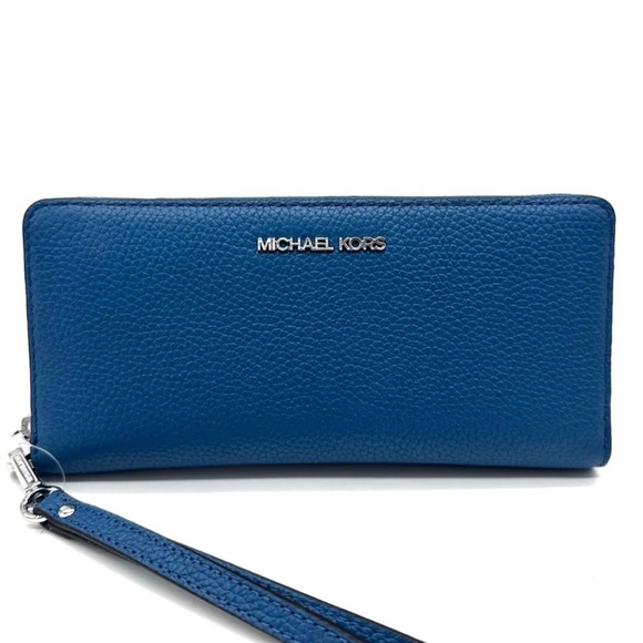 Michael Kors Large Continental Wallet Wristlet Teal (NWT) - Picture 2 of 9